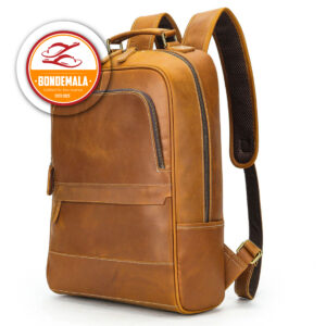 Leather backpack