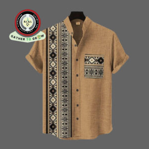 Kitenge Short Sleeve Shirt for men