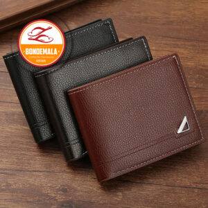 Men's leather short wallets